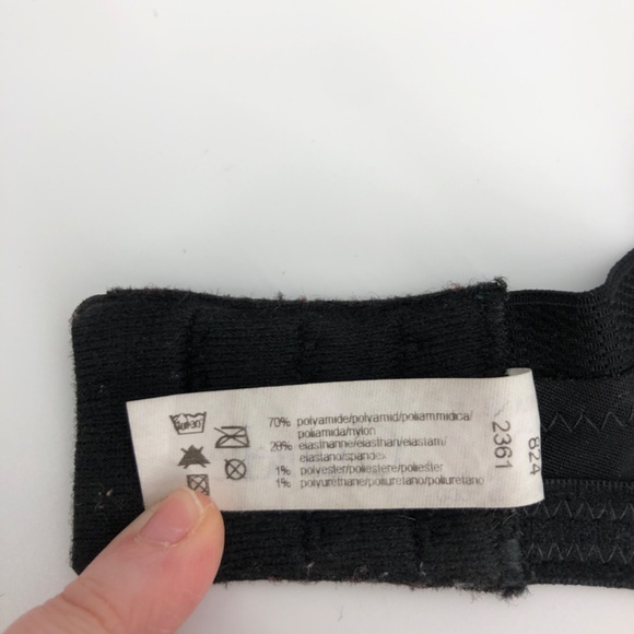 Chantelle 2361 Black Unpadded Minimizer Bra Size 32DDD Underwire - Picture 7 of 9